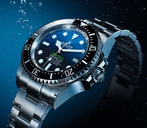 deep sea rolex blaues zifferblatt